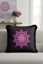 Luxury Mandala Fringed Pillowcase - Bohemian Night Purple Black Tassel Throw Pillow Cover - 4