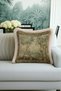 Baroque Vintage Luxury Fringed Pillowcase-Nature Scenery Painting Green Beige Tassel Throw Pillow Cover - 3