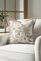 Natural Leaf Motif Fringed Pillowcase - Calm Rustic Beige Green Tassel Throw Pillow Cover - 2