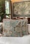 Luxury Vintage Bird Fringed Pillowcase - Pastoral Bohemian Blue Gold Color Tassel Throw Pillow Cover - 6