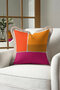 Pop Art Colorful Modern Fringed Pillowcase - Retro Geometric Pink Yellow Tassel Throw Pillow Cover - 3