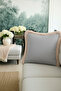 Luxury Elegance Fringed Pillowcase - Sophisticated Modern Beige Gray Tassel Throw Pillow Cover - 5