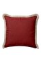 Elegant Burgundy Fringed Pillowcase - Nordic Rustic Beige Luxury Tufted Throw Pillow Cover - 4