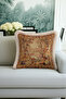 Baroque Chic Fringed Pillowcase - Classic Rustic Spring Tones Tufted Throw Pillow Cover