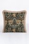Luxury Vintage Floral Fringe Pillowcase - Classic Bohemian Black Gold Color Tassel Throw Pillow Cover - 4