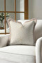 Geometric Modern Luxury Fringed Pillowcase - Stylish Art Deco Beige Cream Tufted Throw Pillow Cover - 4