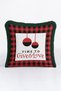 Luxury Checkered Fringed Pillowcase - Christmas Themed Red Black Green Rustic Tassels Throw Pillow Cover