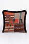 Elegant Fringed Pillowcase with Horse Figure - Stylish Classic Style Brown Black Tassel Throw Pillow Cover - 5