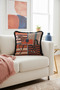 Elegant Fringed Pillowcase with Horse Figure - Stylish Classic Style Brown Black Tassel Throw Pillow Cover - 4