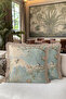 Bird Vintage Chinese Garden Patterned Fringed Pillowcase - Flower Branches Bohemian Tasseled Cushion Cover - 6