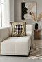 Checkered Geometric Fringe Pillowcase - Classic Sophisticated Black Gold Color Tassel Throw Pillow Cover - 4