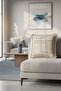Geometric Modern Luxury Fringed Pillowcase-Corner Line Beige Nordic Blue Tufted Throw Pillow Cover - 5
