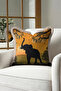 African Wild Nature Themed Fringed Pillowcase-Safari Sunset Bohemian Cream Tufted Throw Pillow Cover - 5