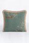 Elegant Emerald Velvet Luxury Fringed Pillowcase-Emerald Green Ethnic Modern Tufted Throw Pillow Cover - 4
