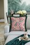 Luxury Flower Garden Fringed Pillowcase - Elegant Romantic Bohemian Pink Green Tassel Throw Pillow Cover - 4