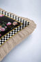Baroque Floral Fringed Pillowcase - Luxury Bohemian Black Gold Color Tassel Throw Pillow Cover - 7