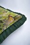 Tropical Jungle Birds Fringed Pillowcase - Natural Vintage Green Tufted Throw Pillow Cover - 7