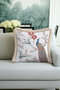 Elegant Bird Motif Fringed Pillowcase - Far East Spring Themed Eclectic Tassel Throw Pillow Cover - 5