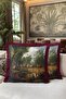 Avangard Asil Av Party Luxury Fringed Pillowcase-Horse Aristocratic Patterned Tassel Throw Pillow Cover - 6