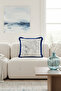 Rich Modern Sophisticated Luxury Fringed Pillowcase-Grey Blue Texture Nordic Tufted Throw Pillow Cover - 3
