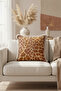 African Wild Chic Fringed Pillowcase - Safari Ethnic Brown Beige Tassel Throw Pillow Cover - 2