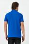 Men's Basic Polo Neck Plain Comfort Cobalt Blue T-Shirt - 5