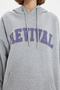 Gri Oversize/Geniş Kesim Kapüşonlu İçi Polar/Sıcak Tutan Unisex Sweatshirt TMNAW22SW1462 - 5