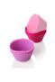 Wonderful Avm 6-Piece Mini Serrated Silicone Muffin Cake Mold (Lilac) - 2