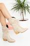 Tokyo Beige Luxury Suede Gusseted Dallas Short Boots