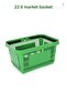 22 Liter 10 Pieces Grocery Basket, Shopping Basket, Grocery Basket with Handle - 7