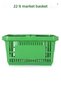 22 Liter 5 Pieces Grocery Basket, Shopping Basket, Grocery Basket with Handle - 6