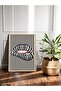 Striped Lip One Piece Wooden Framed Painting - 2