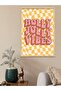 Holly Jolly Vibes One Piece Wooden Framed Painting