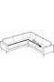 Bürümcük Corner Sofa, Sofa Cover, Sofa Cover, Elastic, Skirt, L Corner 1 Piece - 4