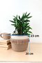 Wicker Jute Basket Flower Pot - 2