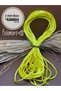 Flashing Rope Neon Yellow Color (Rat Tail) 2 mm 10 Meters Jewelry Bracelet Rope