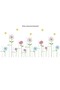 Colorful Flowers XL Children's Room Wall Sticker Set - 5