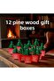 Christmas Pine Tree Gift Box with Handle, 12 Pieces, New Year Party, Decor, Ornament Box, 6 X 6 X 16 cm - 8