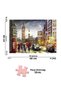 3 Pcs 1000 Piece Puzzle - Rainy Street with Umbrellas and Girl Tower and London - 2