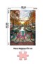 3 Pcs 1000 Piece Puzzle - Amsterdam and Blue Door Coffee Shop and World Map-Ii - 4