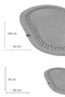 Bathroom Mat Set Wicker Jute 2-Piece Oval Non-Slip Base Water Absorbent Bathroom Rug Decorative Toilet Mat - 8