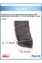 Aluminum Pvc Door Window Glass Balcony Spindle End Cap Width 6.7mm - Spindle Length: 15mm - 5 Meters
