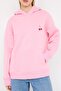 Açık Pembe Sırt ve Ön Baskılı Kapüşonlu Oversize/Geniş Kalıp Örme Sweatshirt TWOAW26SW00042 - 3