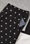 Black-Grey Regular Fit Raglan Sleeve Dog Embroidery Buttoned Collar Knitted Pajama Set Tmnaw26Pt00004 - 2
