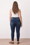 Blue Green High Waist Stretchy Plus Size Skinny Jeans Tbbaw23Je00000 - 4