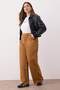 Hardal Yüksek Bel Geniş Paça Büyük Beden Wide Leg Jeans TBBAW25CJ00001 - 2