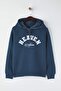 Teen Petrol Slogan Nakışlı Oversize/Geniş Kalıp Kapüşonlu Örme Sweatshirt TWOAW26SW00175 - 5