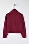 Burgundy Brushed Soft Fabric Sports Knitted Sweatshirt Thmaw26Sw00001 - 9