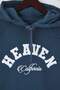 Teen Petrol Slogan Nakışlı Oversize/Geniş Kalıp Kapüşonlu Örme Sweatshirt TWOAW26SW00175 - 6