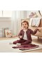 Love Embroidered College Jacket Baby Girl Triple Set - 5